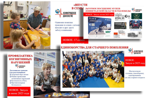 «Активное долголетие» — ленинградским пенсионерам